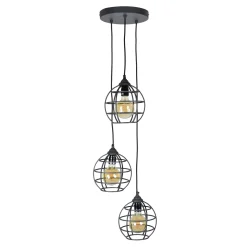 Urban Interiors Hanglampen|Hanglamp 3-lichts, kleur Vintage Black