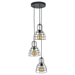 Urban Interiors Hanglampen|Hanglamp 3-lichts, kleur Vintage Black
