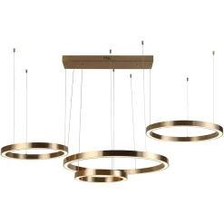 Richmond Interiors Hanglampen|Hanglamp Lilou 4-lamps, kleur Brushed gold