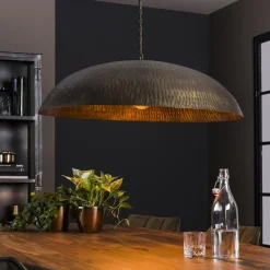LifestyleFurn Hanglampen|Hanglamp Lione Ø90cm, kleur Brons antiek