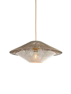 GOOD&MOJO Hanglampen|Hanglamp Lumbini Papiertouw, kleur Lichtgrijs