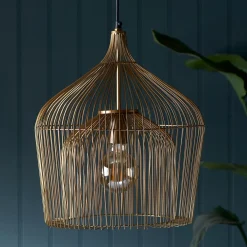 Rivièra Maison Hanglampen|Hanglamp Manhattan kleur Goud Gold