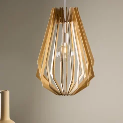 Nohr Hanglampen|Hanglamp Markale Hout Naturel