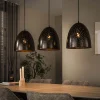 LifestyleFurn Hanglampen|Hanglamp Marleigh 3-lamps, kleur Urban Bruin