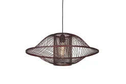 GOOD&MOJO Hanglampen|Hanglamp Maui Bamboe, kleur Burgundy