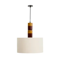 Kave Home Hanglampen|Hanglamp Mavran Keramiek en stof Meerkleurig