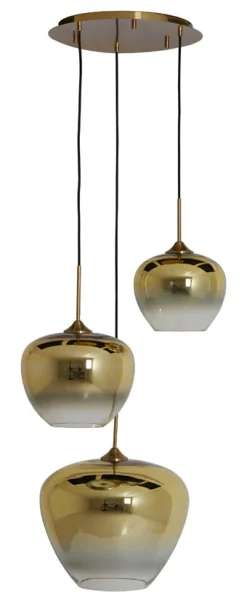 Light & Living Hanglampen|Hanglamp Mayson 3-lamps, kleur Goud