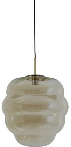 Light & Living Hanglampen|Hanglamp Misty kleur /Goud Amber