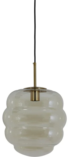 Light & Living Hanglampen|Hanglamp Misty kleur /Goud Amber