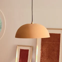 Kave Home Hanglampen|Hanglamp Nibla Kleipatroon, kleur Terracotta