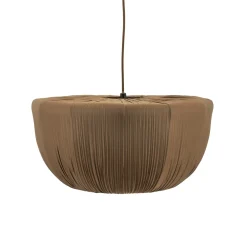 By-Boo Hanglampen|Hanglamp Nuvia Stof, kleur Bruin