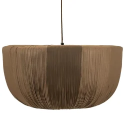 By-Boo Hanglampen|Hanglamp Nuvia Stof, kleur Bruin