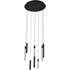 Richmond Interiors Hanglampen|Hanglamp Oxley 8-lamps, kleur bronze