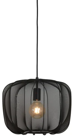 Light & Living Hanglampen|Hanglamp Plumeria kleur Zwart