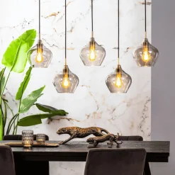 Light & Living Hanglampen|Hanglamp Rakel kleur Antiek Brons / Smoke