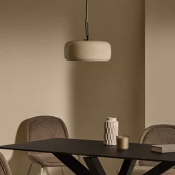 Kave Home Hanglampen|Hanglamp Reig Glas, 38cm