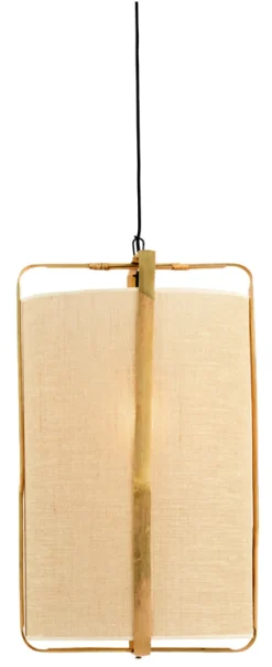 Light & Living Hanglampen|Hanglamp Sendai Jute en Bamboe, kleur Naturel