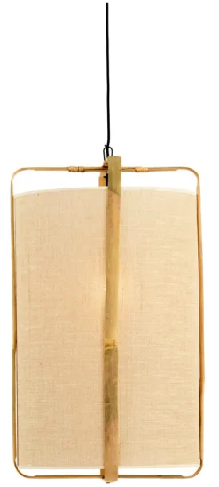 Light & Living Hanglampen|Hanglamp Sendai Jute en Bamboe, kleur Naturel