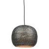 Urban Interiors Hanglampen|Hanglamp Spike Bol Zink Ø27cm
