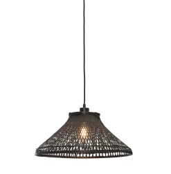 GOOD&MOJO Hanglampen|Hanglamp Tahiti Bamboe, 45cm Zwart