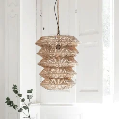 MUST Living Hanglampen|Hanglamp Talamanca Rotan, 55cm Naturel