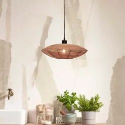 GOOD&MOJO Hanglampen|Hanglamp Tanami Rotan, kleur Naturel