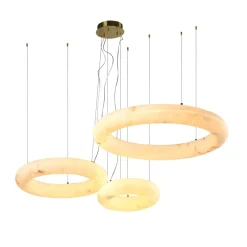 Richmond Interiors Hanglampen|Hanglamp Thalora Resin, 3-lamps Wit