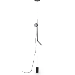 Kave Home Vloerlampen|Hanglamp/Vloerlamp Orey Met verplaatsbare spot, kleur Zwart