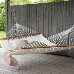 Nohr Hangstoelen & Hangmatten|Hangmat Delisha 2-persoons, kleur Off White