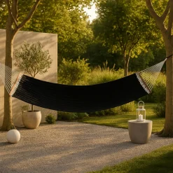 Nohr Hangstoelen & Hangmatten|Hangmat Tion 200 x 140cm, kleur Zwart
