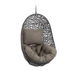 Kave Home Hangstoelen & Hangmatten|Hangstoel Florina kleur Antraciet
