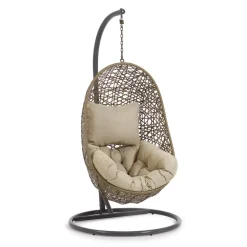 Kave Home Hangstoelen & Hangmatten|Hangstoel Florina Met standaard, kleur Bruin