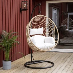 Nohr Hangstoelen & Hangmatten|Hangstoel Karine Rotan, kleur Naturel
