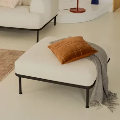 Kave Home Poefs & Hockers|Hocker Aurum Chenille