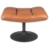 Dutchbone Poefs & Hockers|Hocker Bar PU, kleur Vintage Bruin