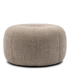 Rivièra Maison Poefs & Hockers|Hocker Falcone Chenille Jacquard, kleur Bright Taupe