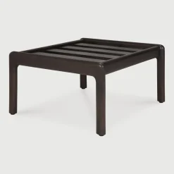 Ethnicraft Poefs & Hockers|Hocker Jack Gevernist Mahoniehout, kleur Donkerbruin