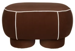 ZILT Poefs & Hockers|Hocker Jannetta 78 x 45cm, kleur Rood