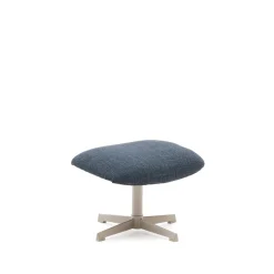 Kave Home Poefs & Hockers|Hocker Jaspe Structuurstof, kleur Blauw