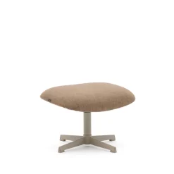Kave Home Poefs & Hockers|Hocker Jaspe Structuurstof, kleur Lichtbruin