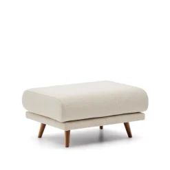 Kave Home Poefs & Hockers|Hocker Karin kleur /Walnoot Beige