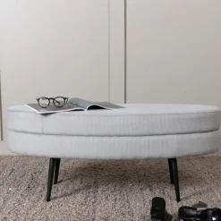 Nohr Poefs & Hockers|Hocker Larenzo Rib, kleur Grijs