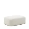 Kave Home Poefs & Hockers|Hocker Martina Structuurstof, 123 x 85cm