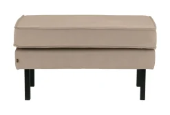 WOOOD Poefs & Hockers|Hocker Rodeo Velvet, kleur Khaki