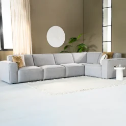 SEVN Hoekbank|Hoekbank Amarillo kleur Staalgrijs