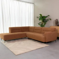 LABEL51 Hoekbank|Hoekbank Bolzano Bouclé, kleur Coral