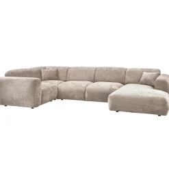 WOOOD Hoekbank|Hoekbank Cloud Chenille, kleur Naturel