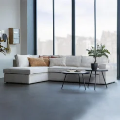 WOOOD Hoekbank|Loungebank|Hoekbank Freddie Melange 283cm