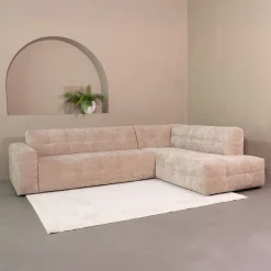 LABEL51 Hoekbank|Hoekbank Lorenzo Rechts, 294cm, Elite stof, kleur Clay