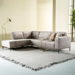 SEVN Hoekbank|Hoekbank Michelle Velvet, kleur Lever